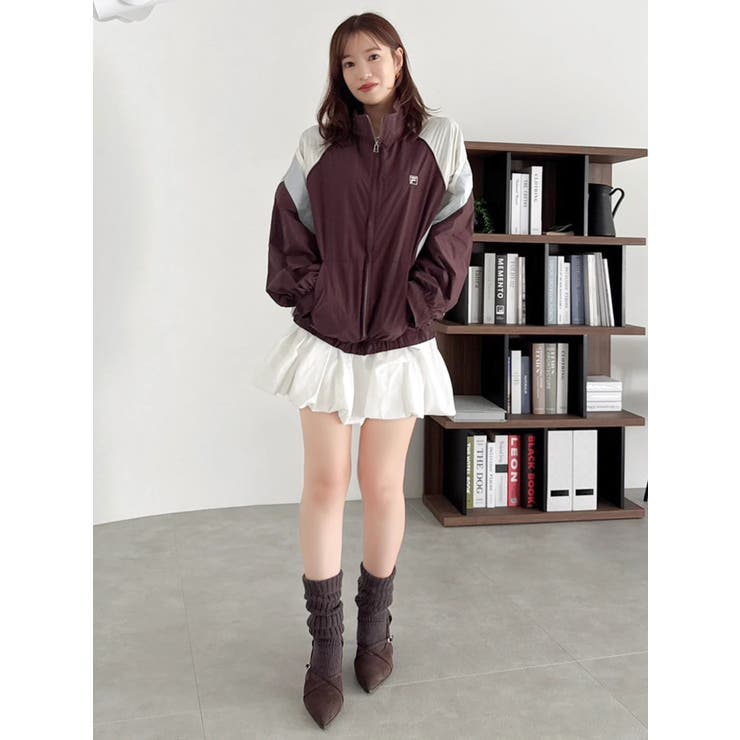 【FILA別注】バイカラースイッチングミドルブルゾン | dazzlin | 詳細画像6 