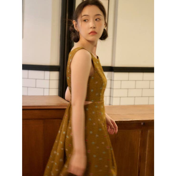 TOYジャカードカットアウトワンピース | dazzlin | 詳細画像4 