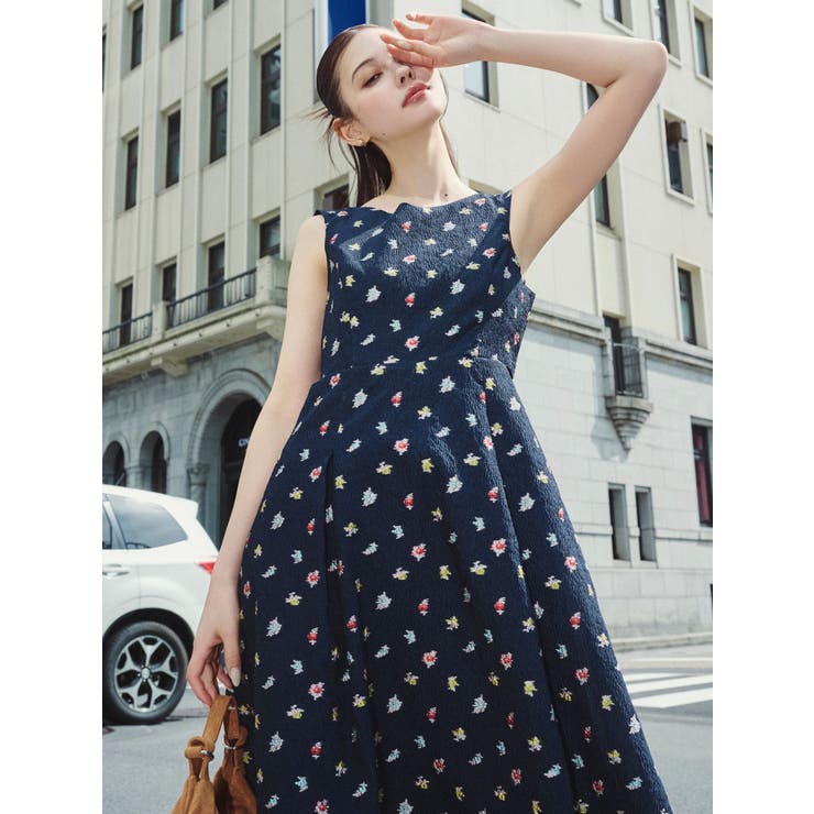 TOYジャカードカットアウトワンピース | dazzlin | 詳細画像7 