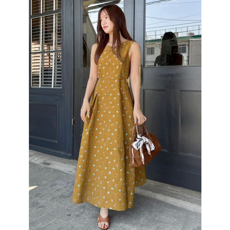 TOYジャカードカットアウトワンピース | dazzlin | 詳細画像8 