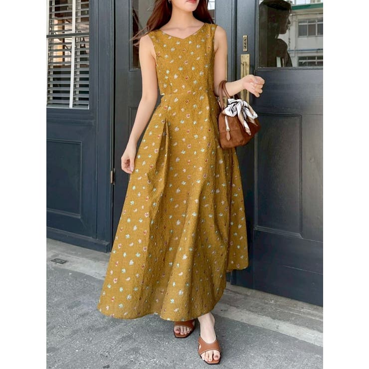 TOYジャカードカットアウトワンピース | dazzlin | 詳細画像9 