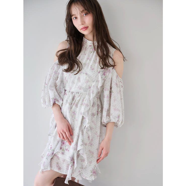 カタアキフリルミニワンピース | dazzlin | 詳細画像4 