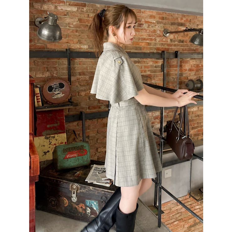 【WEB限定カラーあり】ケープトレンチミニワンピース | dazzlin | 詳細画像17 