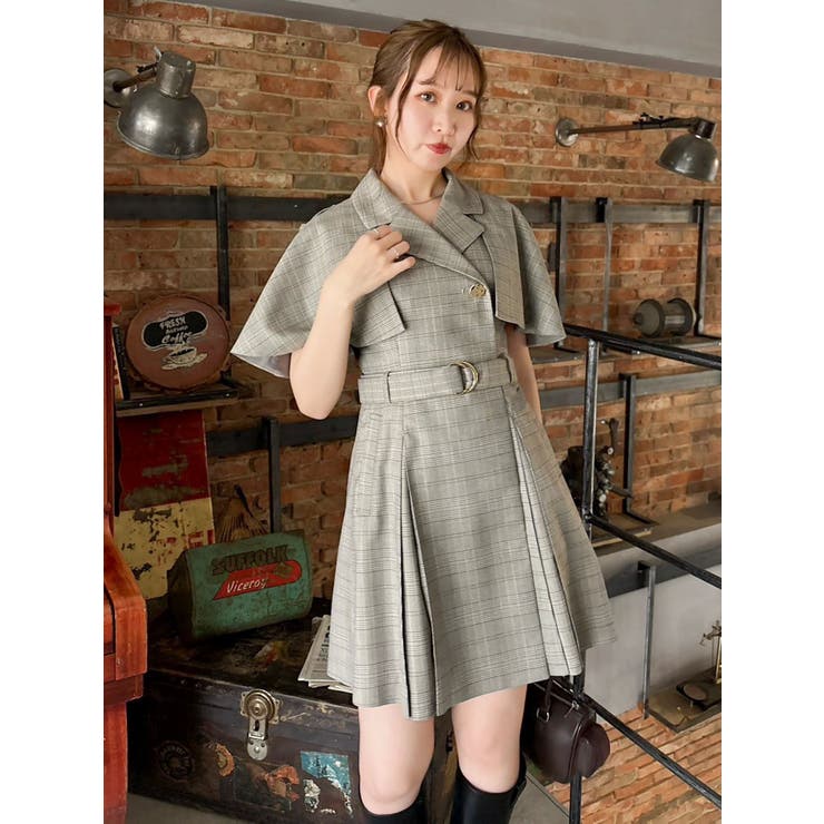 【WEB限定カラーあり】ケープトレンチミニワンピース | dazzlin | 詳細画像19 