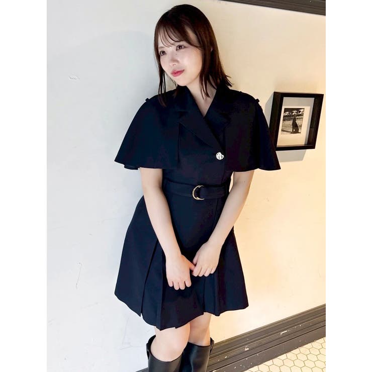 【WEB限定カラーあり】ケープトレンチミニワンピース | dazzlin | 詳細画像22 