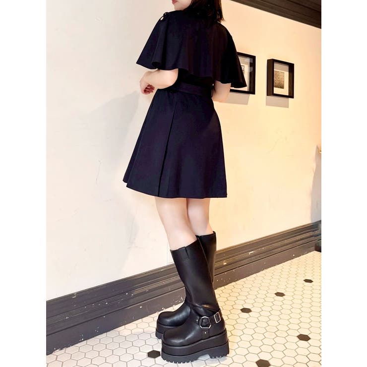 【WEB限定カラーあり】ケープトレンチミニワンピース | dazzlin | 詳細画像24 