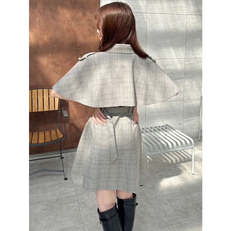 【WEB限定カラーあり】ケープトレンチミニワンピース | dazzlin | 詳細画像37 