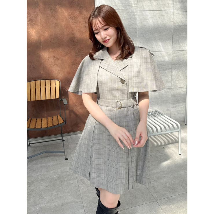 【WEB限定カラーあり】ケープトレンチミニワンピース | dazzlin | 詳細画像4 