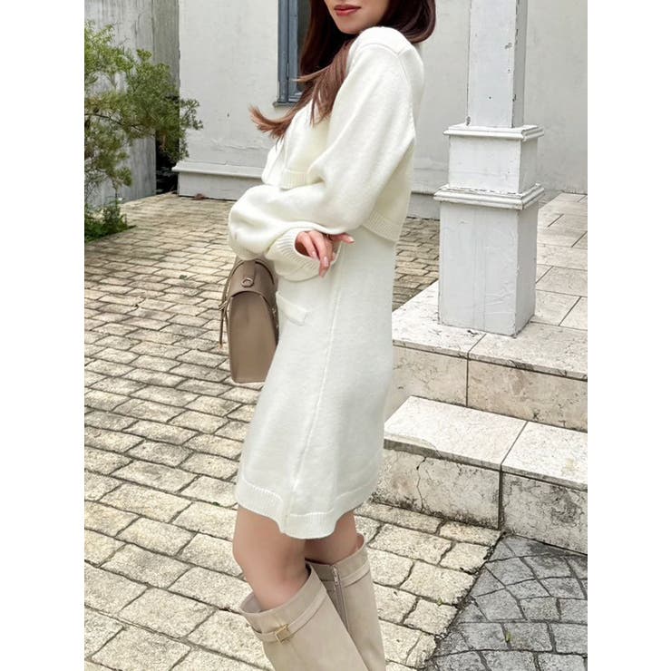 2ピースニットミニワンピース | dazzlin | 詳細画像15 