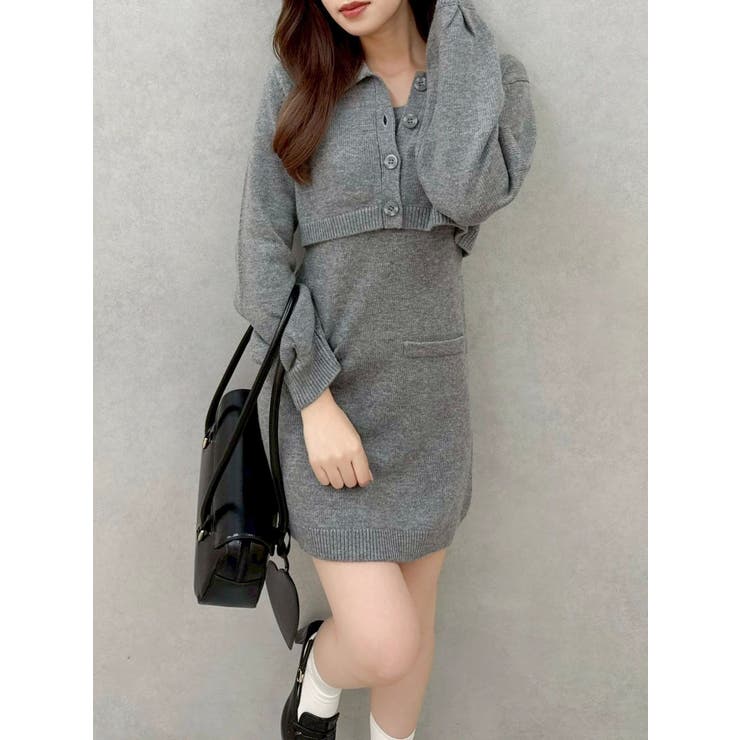 2ピースニットミニワンピース | dazzlin | 詳細画像46 