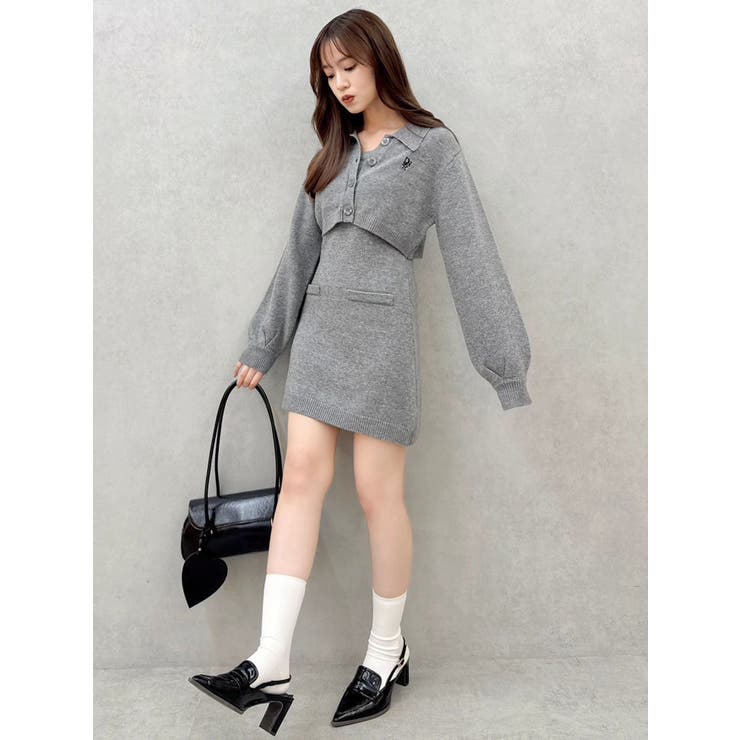 2ピースニットミニワンピース | dazzlin | 詳細画像47 