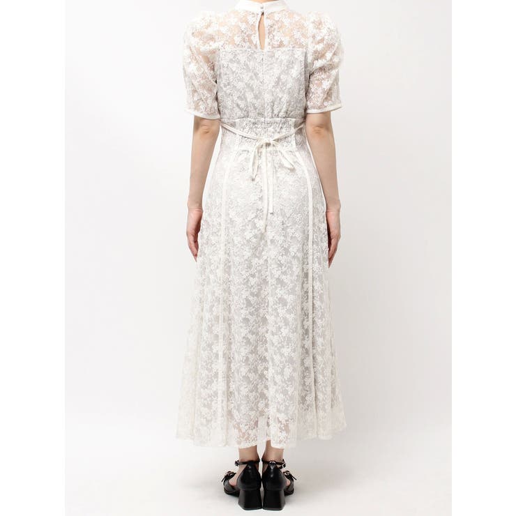 ネックツイスト刺繍レースドレス | dazzlin | 詳細画像29 