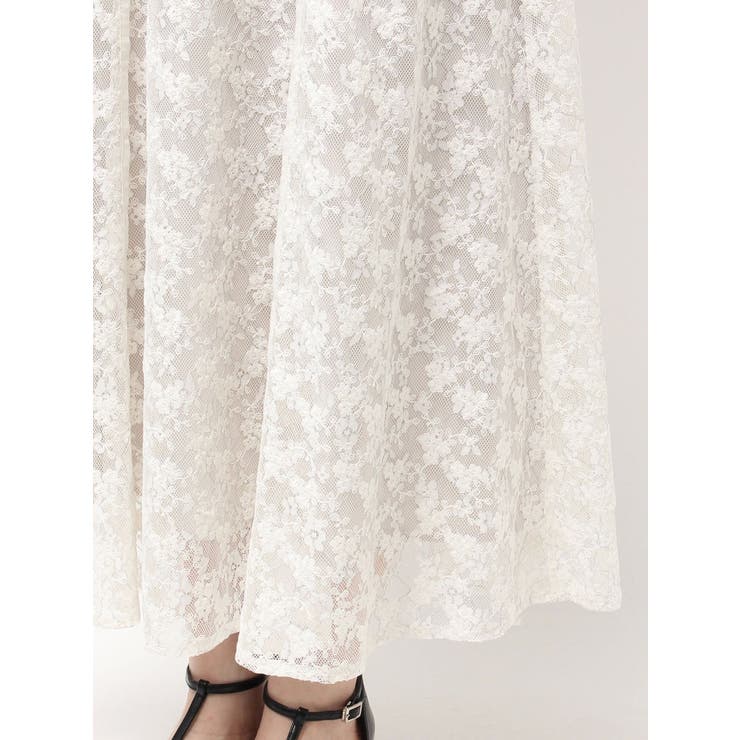 ネックツイスト刺繍レースドレス | dazzlin | 詳細画像32 