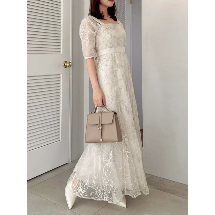 【藤井サチコラボ】ラメ刺繍チュール2WAYスリーブドレス | dazzlin | 詳細画像19 