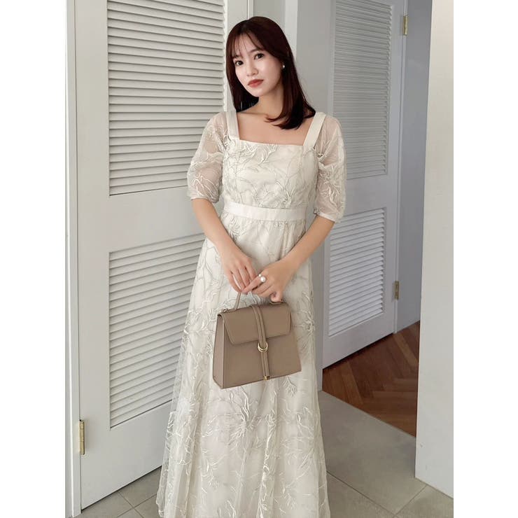 【藤井サチコラボ】ラメ刺繍チュール2WAYスリーブドレス | dazzlin | 詳細画像29 