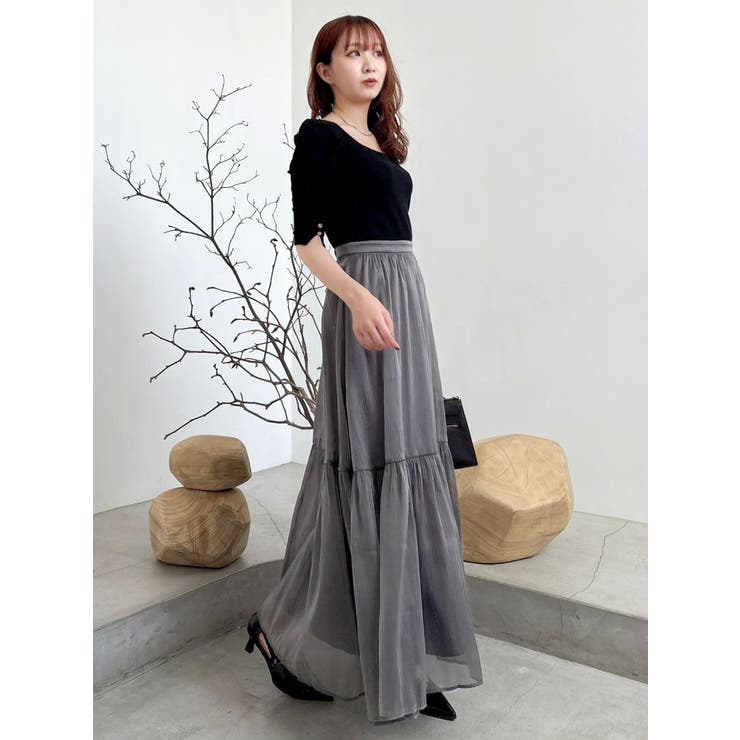 【藤井サチコラボ】パワショルドッキングワンピース | dazzlin | 詳細画像12 