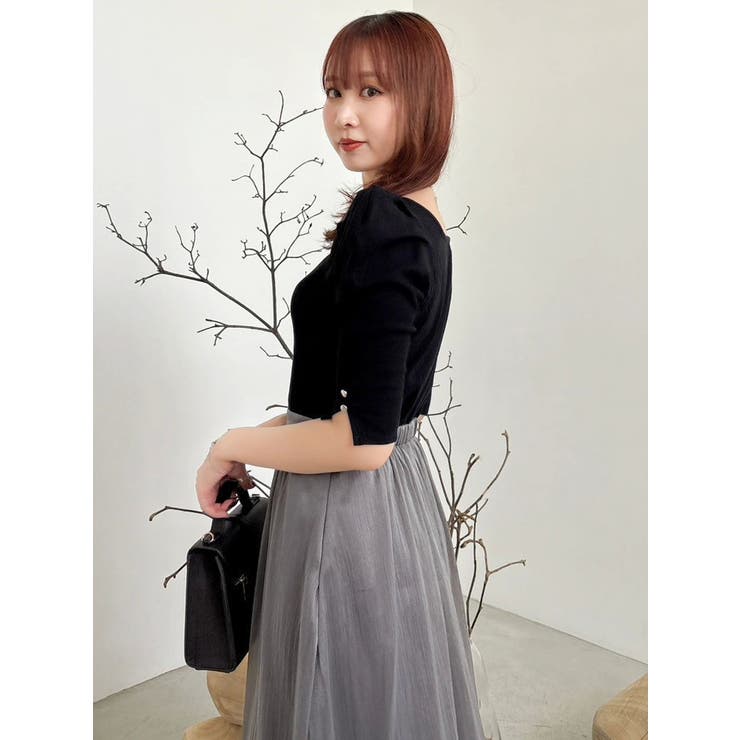 【藤井サチコラボ】パワショルドッキングワンピース | dazzlin | 詳細画像19 