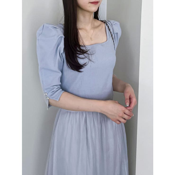 【藤井サチコラボ】パワショルドッキングワンピース | dazzlin | 詳細画像29 