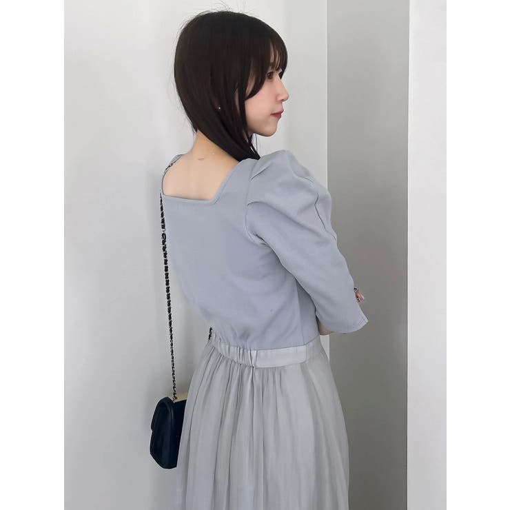 【藤井サチコラボ】パワショルドッキングワンピース | dazzlin | 詳細画像31 