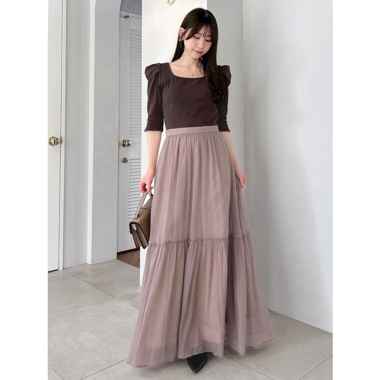 【藤井サチコラボ】パワショルドッキングワンピース | dazzlin | 詳細画像34 