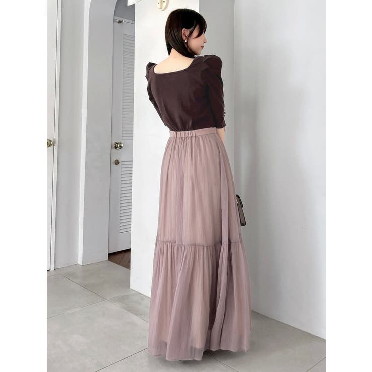 【藤井サチコラボ】パワショルドッキングワンピース | dazzlin | 詳細画像38 