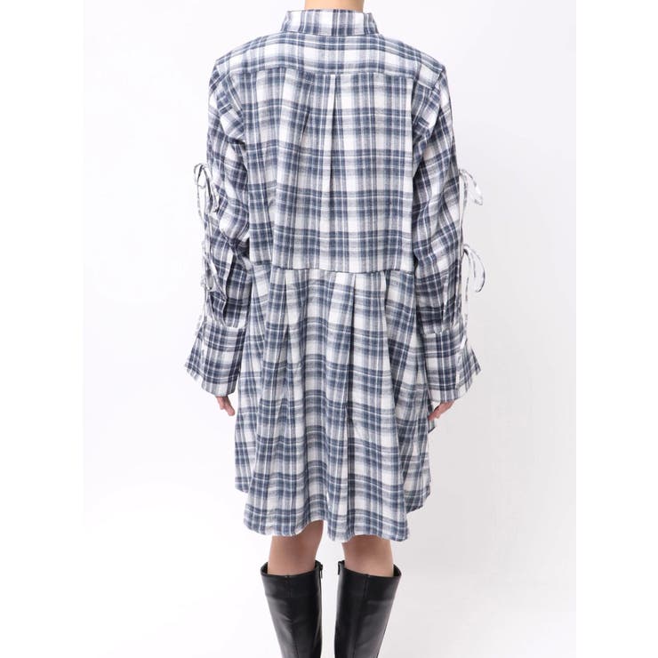 シャツイレフレアミニワンピース | dazzlin | 詳細画像28 