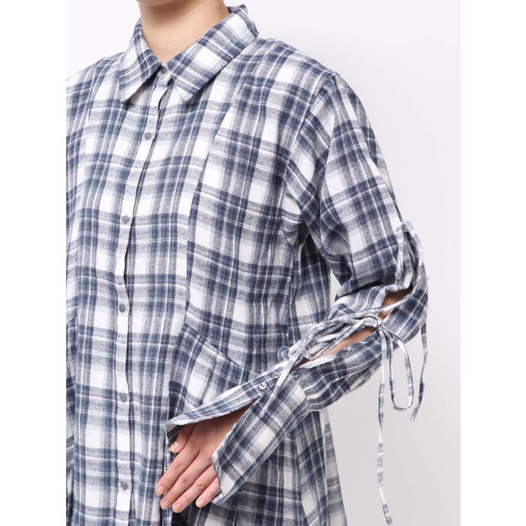 シャツイレフレアミニワンピース | dazzlin | 詳細画像30 