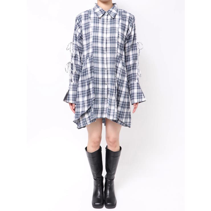 シャツイレフレアミニワンピース | dazzlin | 詳細画像33 
