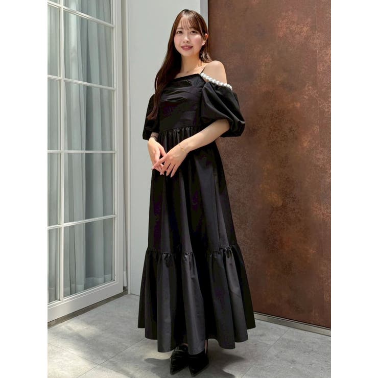 【吉田朱里】パール2wayボリュームワンピース | dazzlin | 詳細画像15 