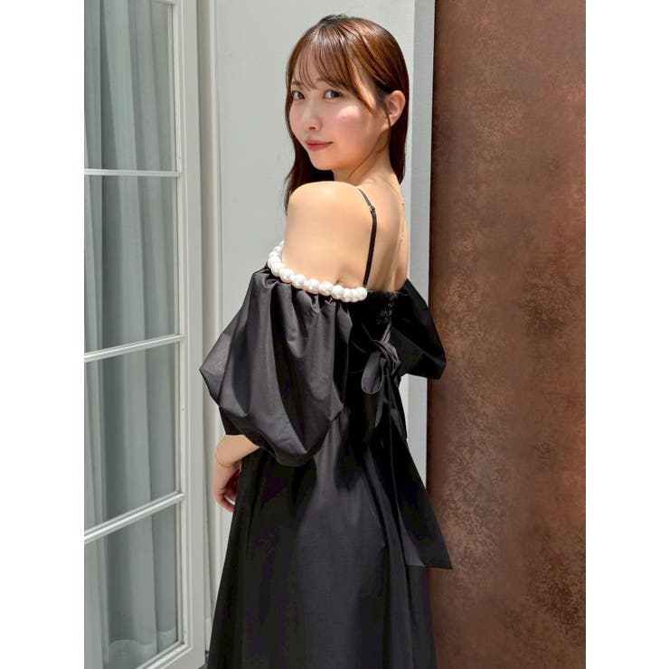 【吉田朱里】パール2wayボリュームワンピース | dazzlin | 詳細画像20 