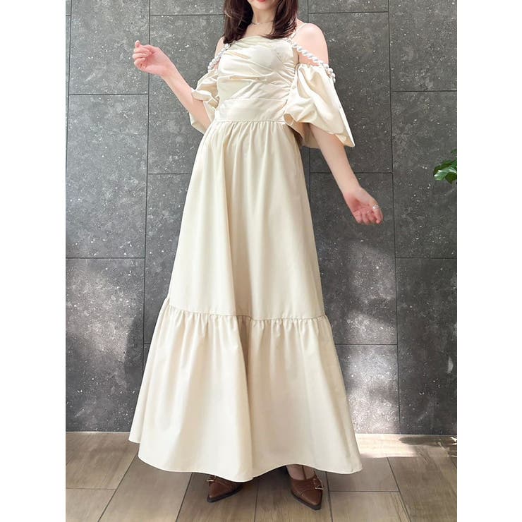 【吉田朱里】パール2wayボリュームワンピース | dazzlin | 詳細画像22 