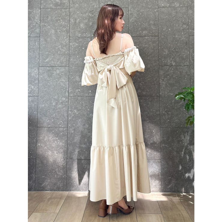 【吉田朱里】パール2wayボリュームワンピース | dazzlin | 詳細画像23 