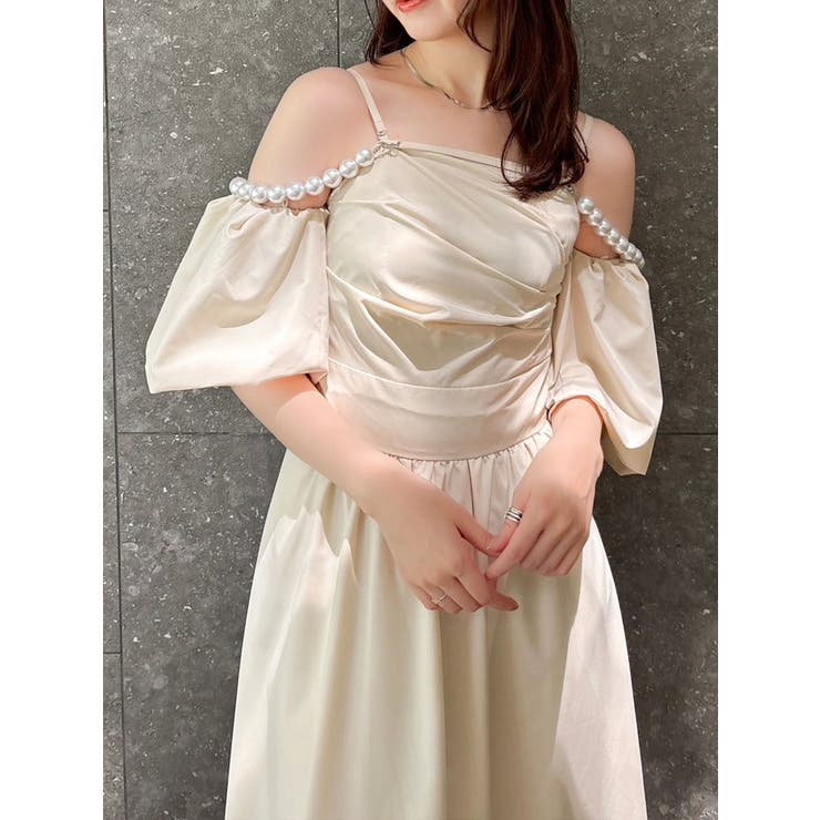 【吉田朱里】パール2wayボリュームワンピース | dazzlin | 詳細画像25 