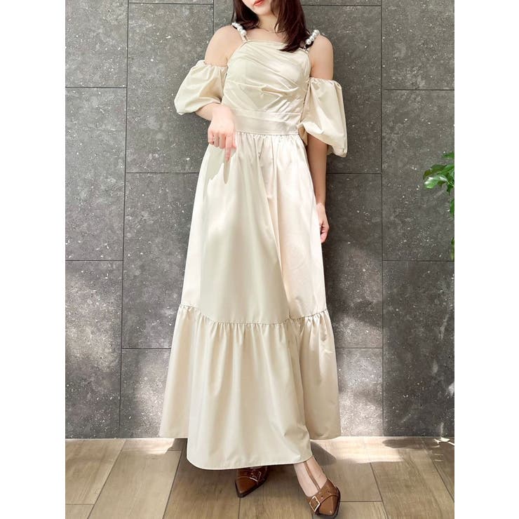 【吉田朱里】パール2wayボリュームワンピース | dazzlin | 詳細画像27 