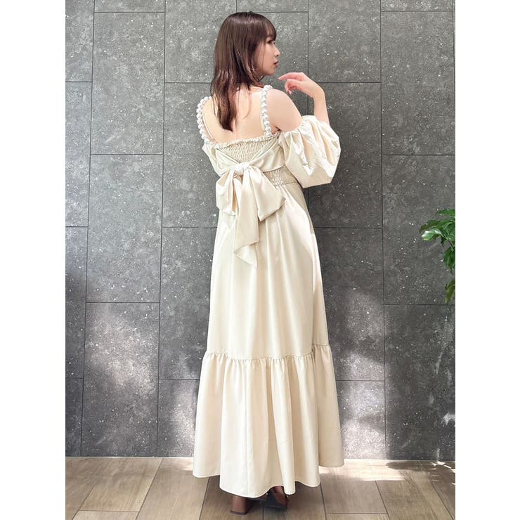 【吉田朱里】パール2wayボリュームワンピース | dazzlin | 詳細画像29 