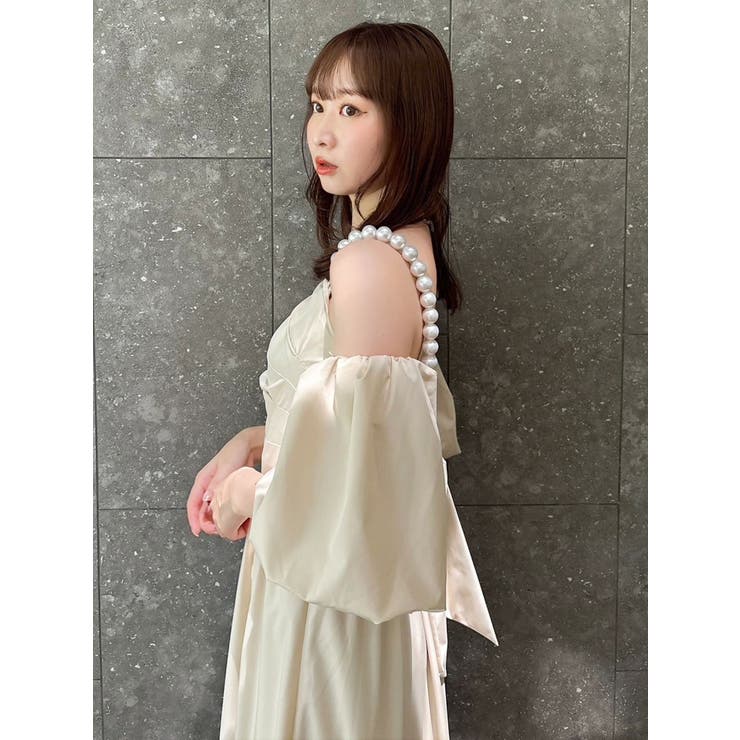 【吉田朱里】パール2wayボリュームワンピース | dazzlin | 詳細画像31 
