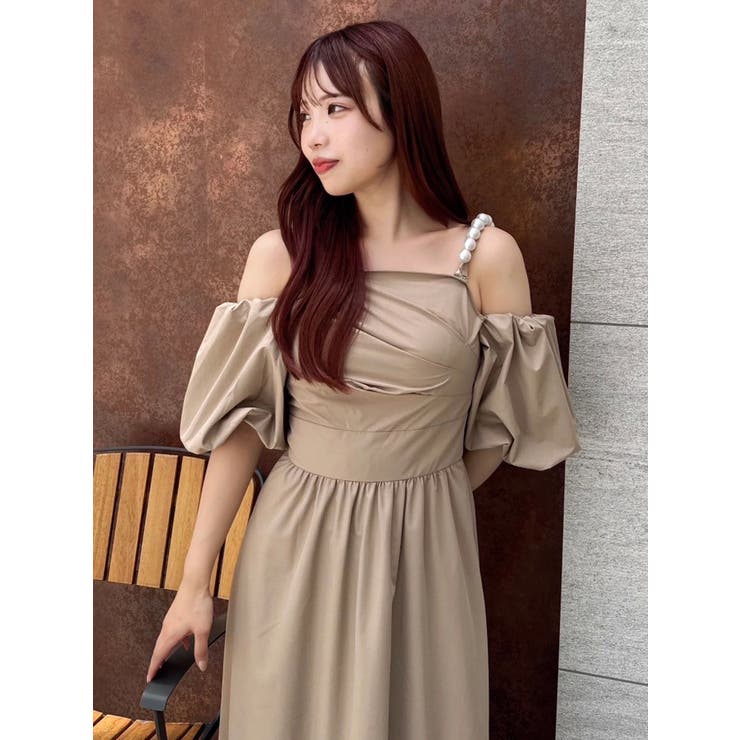 【吉田朱里】パール2wayボリュームワンピース | dazzlin | 詳細画像38 