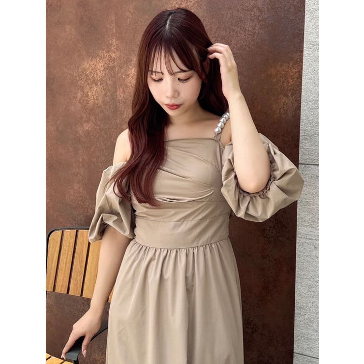 【吉田朱里】パール2wayボリュームワンピース | dazzlin | 詳細画像39 