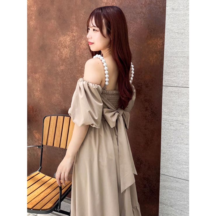 【吉田朱里】パール2wayボリュームワンピース | dazzlin | 詳細画像40 