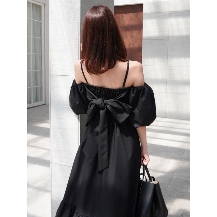 【吉田朱里】パール2wayボリュームワンピース | dazzlin | 詳細画像48 