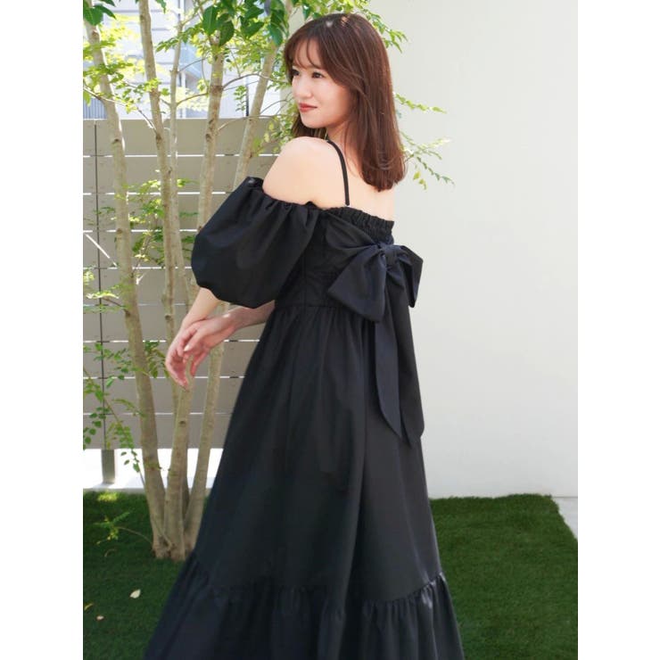 【吉田朱里】パール2wayボリュームワンピース | dazzlin | 詳細画像49 