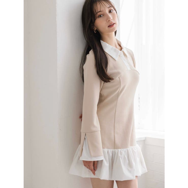 【WEB限定】ポロバルーンスソミニワンピース | dazzlin | 詳細画像4 