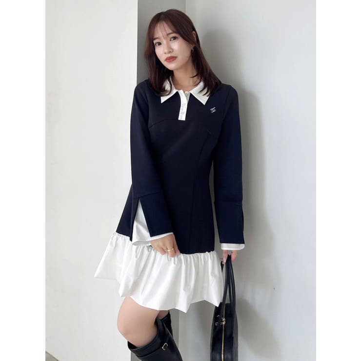 【WEB限定】ポロバルーンスソミニワンピース | dazzlin | 詳細画像5 