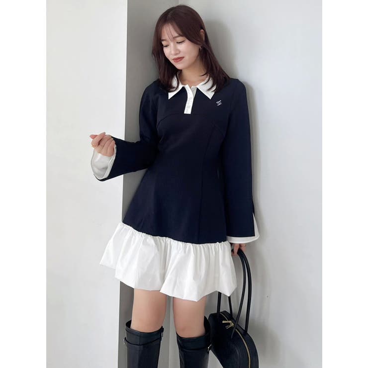 【WEB限定】ポロバルーンスソミニワンピース | dazzlin | 詳細画像6 