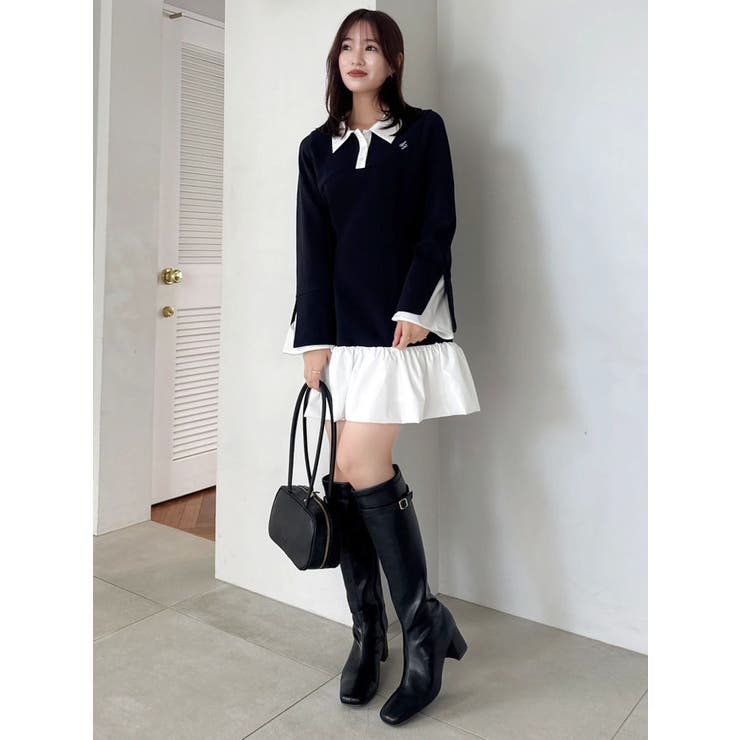 【WEB限定】ポロバルーンスソミニワンピース | dazzlin | 詳細画像8 