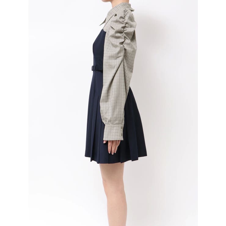 長袖レイヤードシャツミニワンピース | dazzlin | 詳細画像32 