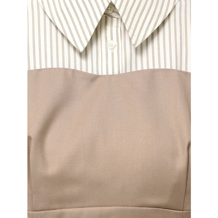 長袖レイヤードシャツミニワンピース | dazzlin | 詳細画像39 