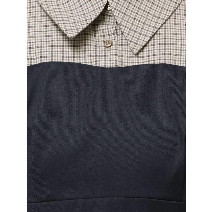 長袖レイヤードシャツミニワンピース | dazzlin | 詳細画像41 