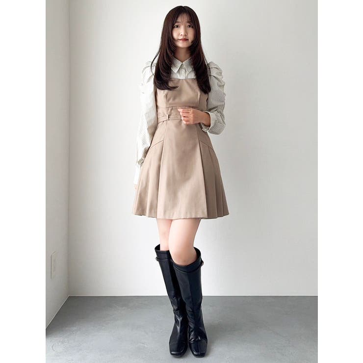 dazzlin 長袖 レイヤードシャツミニワンピース 長袖レイヤードシャツミニワンピース[品番：MKSW0066163