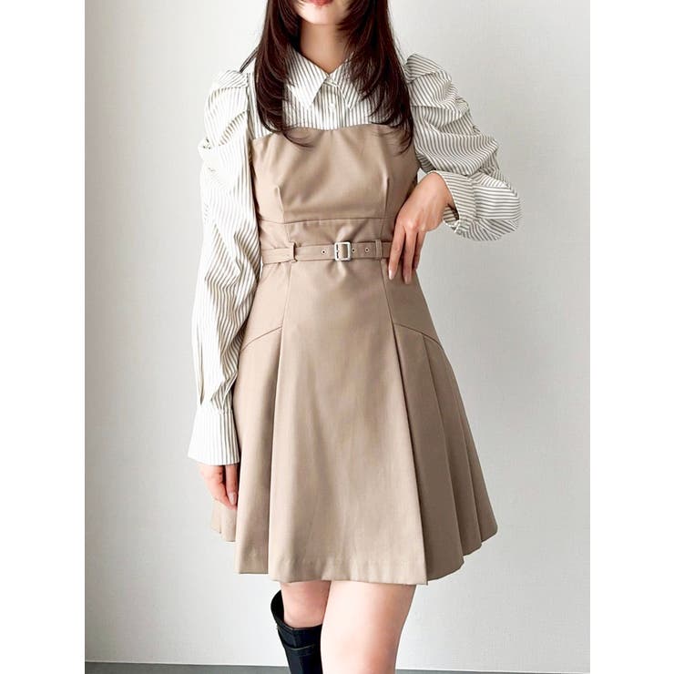 長袖レイヤードシャツミニワンピース | dazzlin | 詳細画像47 